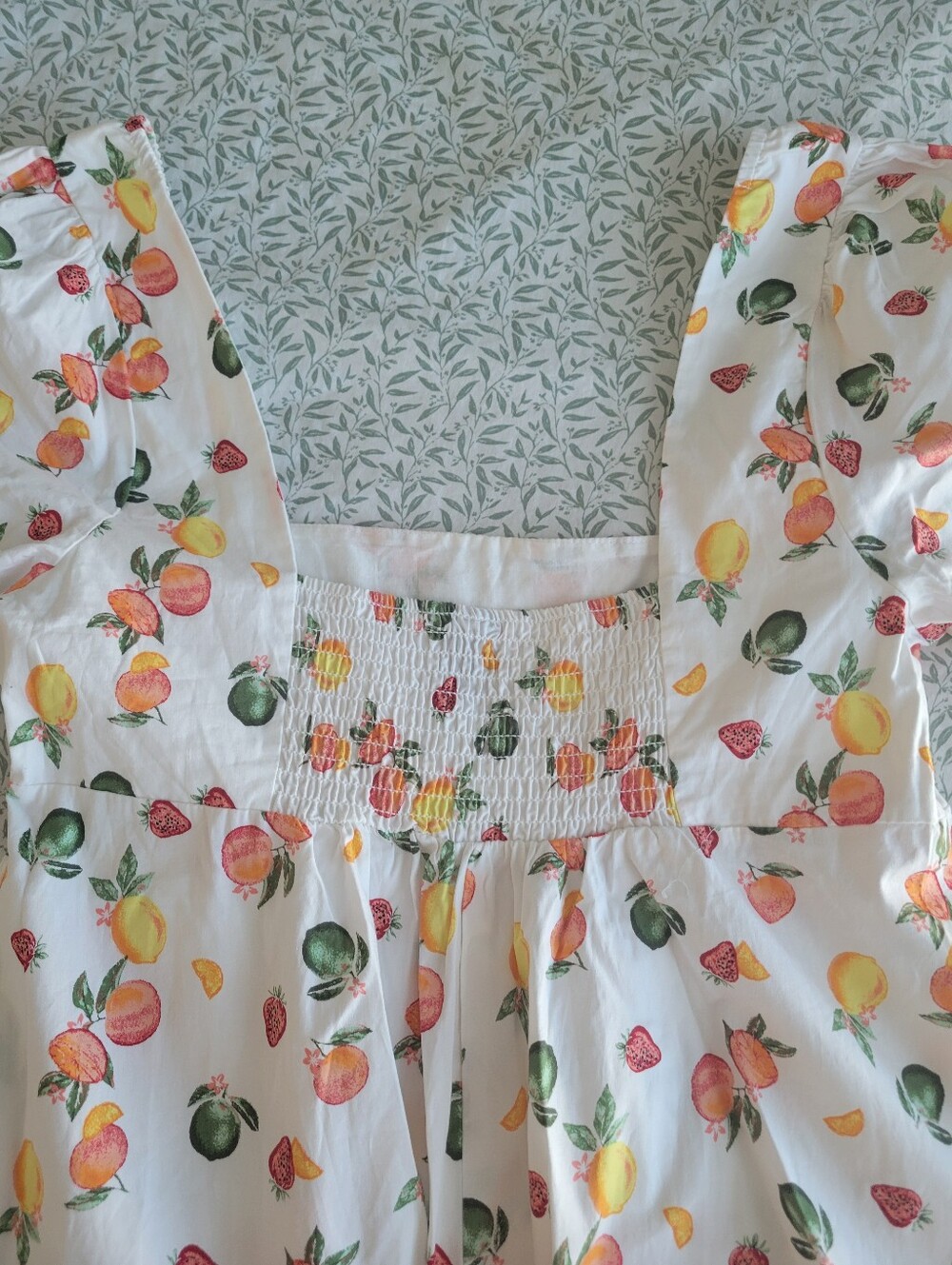 Fruit summer cotton dress - Picture 4 of 4
